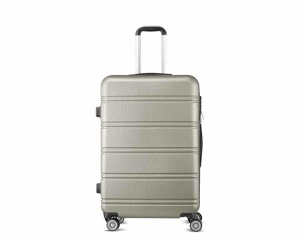 Hoffmans Streifenmuster 3tlg Koffer-Set | Platin | 02029