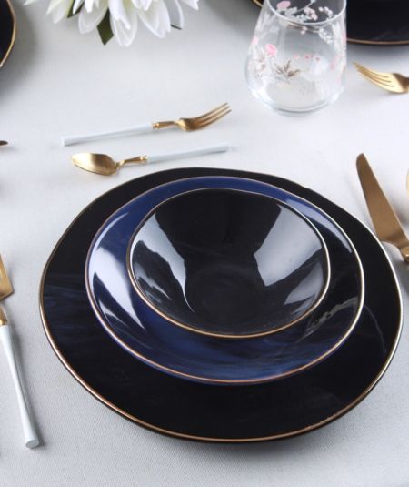 Acar Mutfak | Aura 24 parça 6 Kişilik Seramik Yemek Takımı