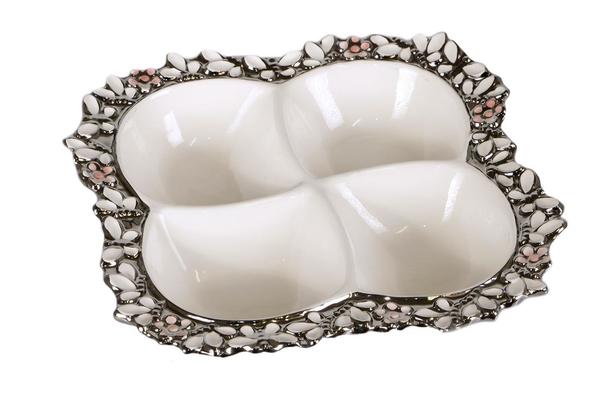 Almina Chahr Gül Dekoratif Çerezlik / Kase