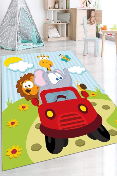 Birkilim Yıkanabilir Dekoratif Halı İpeksi Kaymaz Taban | MLN-IP-HP-661