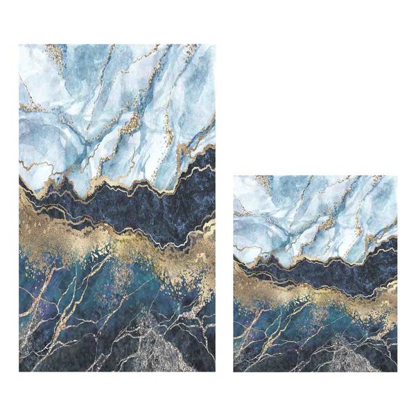 Soley Marble 01 Djt. 2 Li Banyo Paspas Seti Klozet Takımı 0444 01