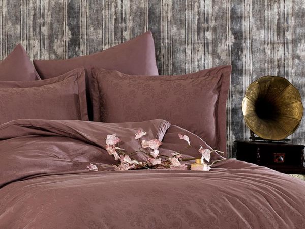 Mitgift Diyari Bahar Doppel-Bettbezug-Set Gülkurusu