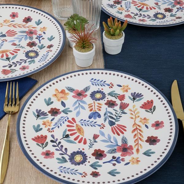 Springtime Service Plate 26 Cm 6 Pieces - 19558 | Keramika