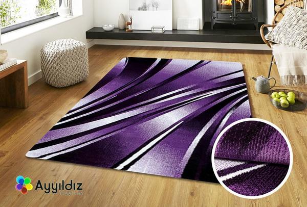 Ayyıldız Parma Halı 100% PP Heatset 12mm 1900gr | Lila | 9210Lila