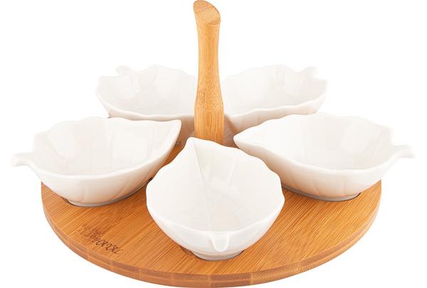 Hayal Kase Seti 6 Parça Kahvaltılı Çerezlik | Bambu Porselen | By-alz-p180250