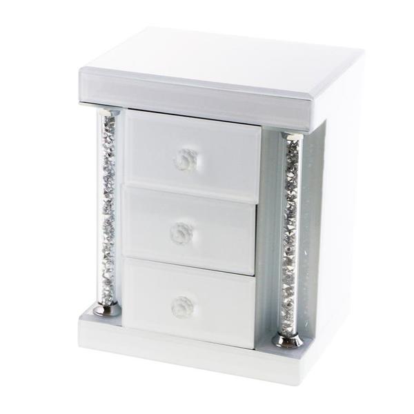 Takı Kutusu Aynalı Beyaz