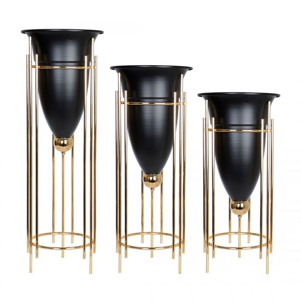 3 LU ALTIN METAL AYAKLI SET |IPEK-MSY021