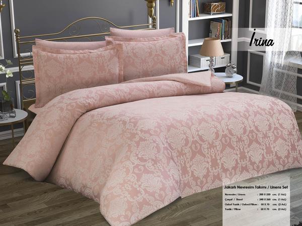 طقم غطاء لحاف بلاتينيوم دبل من مينتيكس - ايرينا بينك