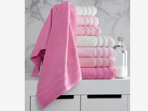 Rainbow Bath Towel Set 8 Piece Powder
