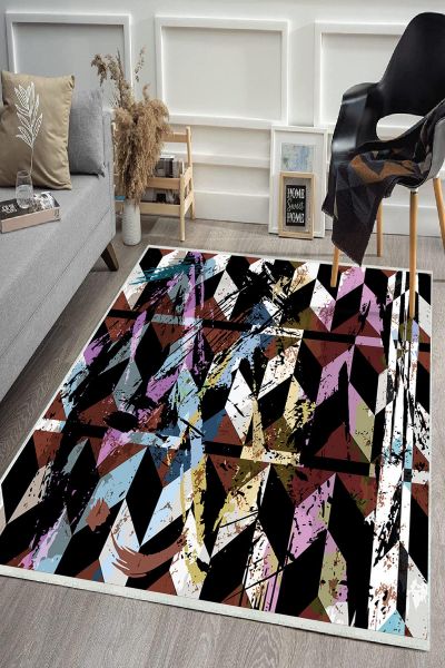 Birkilim Yıkanabilir Dekoratif Halı İpeksi Kaymaz Taban | MLN-IP-HS-409