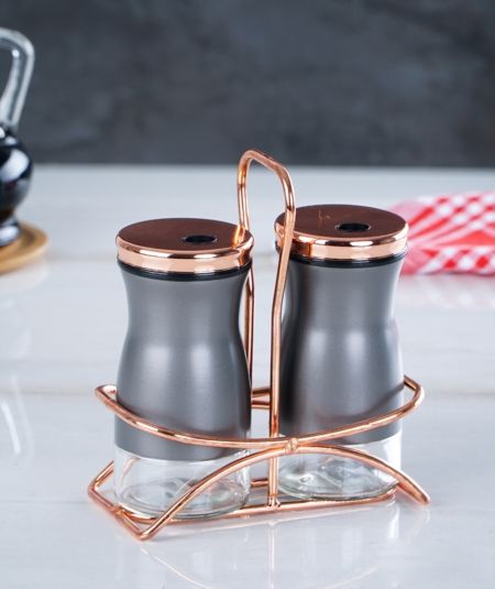 Acar Mutfak | 2 Parça Standlı Tuzluk Biberlik Seti