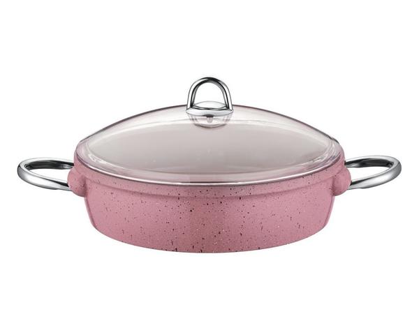 Taç Vision Döküm Basık Tencere | 24 cm | Pembe | TAC-3017