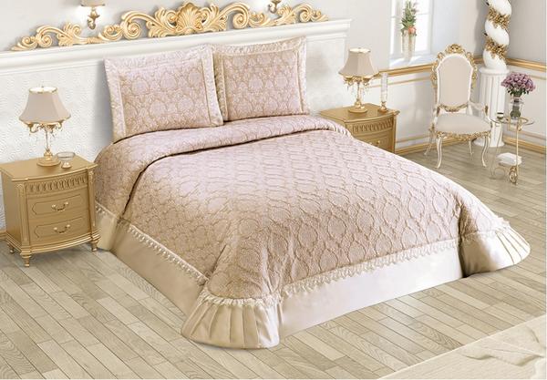 Belenay Çift Kişilik Yatak Örtüsü - Rustik Kapicino