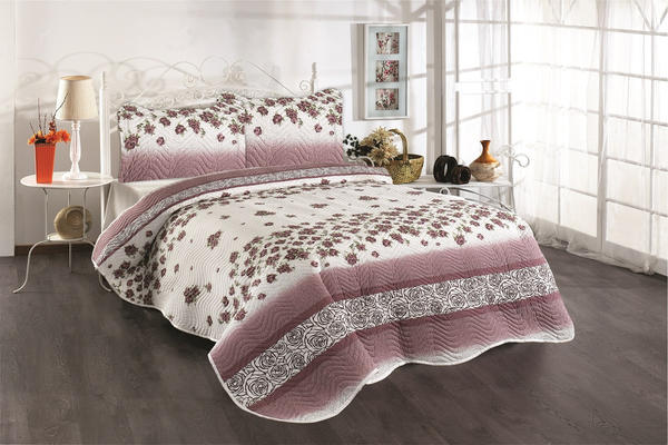 Belenay Baskılı Çift Kişilik Kapitone Yatak Örtüsü - Delfino