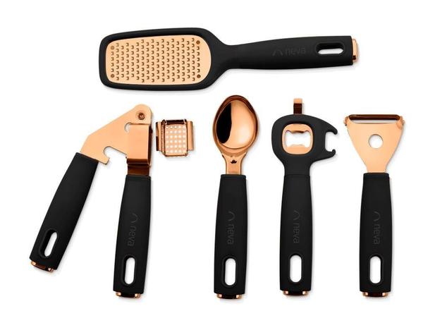 Neva Sweet Premium Bitter 5'li Mutfak Gereçleri Seti | Siyah | N2624