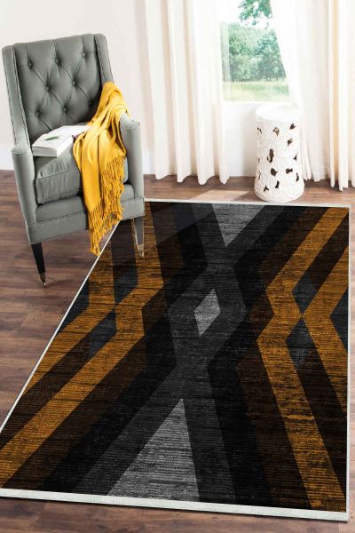 Birkilim Yıkanabilir Dekoratif Halı İpeksi Kaymaz Taban | MLN-IP-SD-283