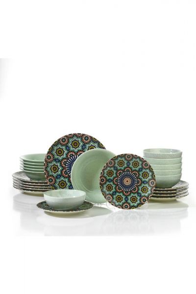 Kütahya Porcelain Nanoceram 24-Piece Dinnerware Set 880152G