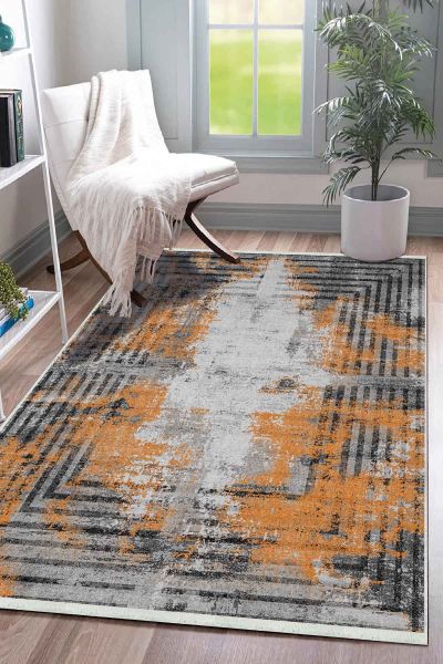 Birkilim Yıkanabilir Dekoratif Halı İpeksi Kaymaz Taban | MLN-IP-SD-293