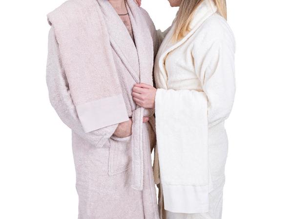 Ensemble de peignoir familial 5 pièces en coton pastoral Beige crème