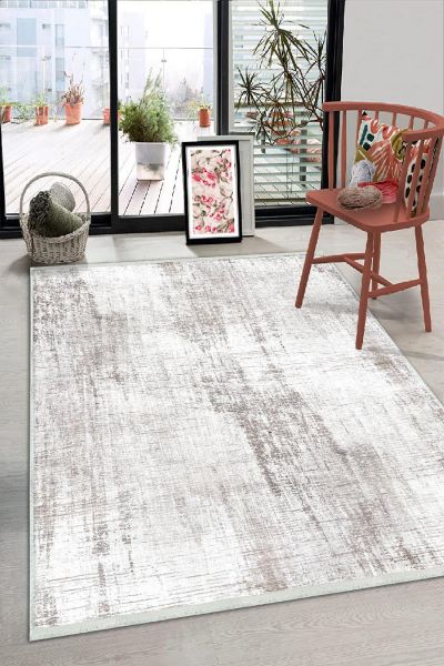 Birkilim Yıkanabilir Dekoratif Halı İpeksi Kaymaz Taban | MLN-IP-HS-226