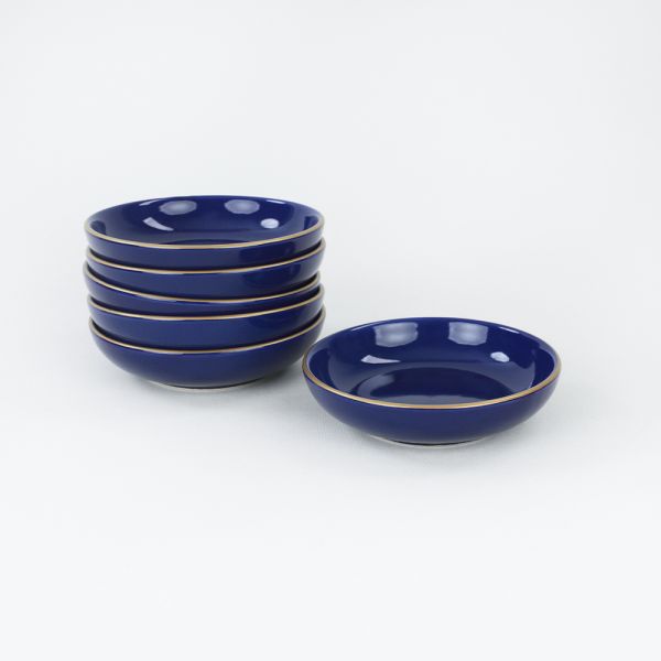 Kobalt Halka Çerezlik/Sosluk 13 Cm 6 Adet | Keramika