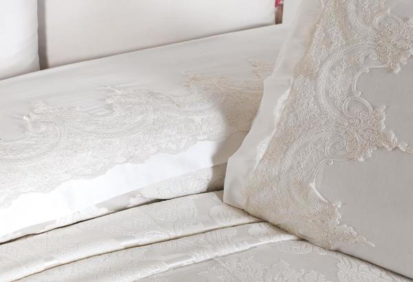 French Laced Dowry Pique Set Nilay Krem