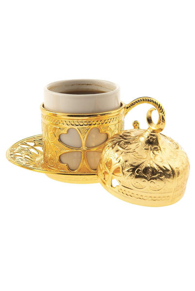 Oryant Yonca Kaffeeset für 2 gelbe Boxen 125-SK-18