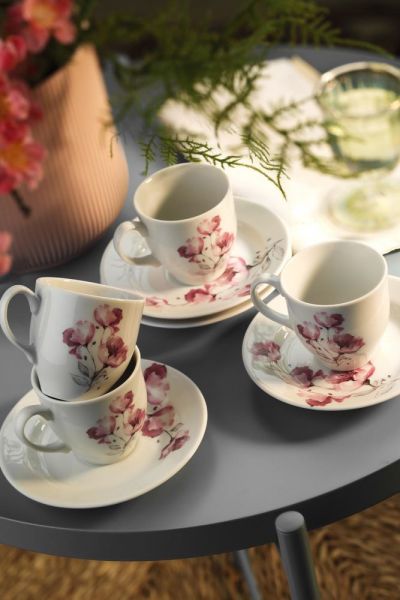 Kütahya Porselen Yasemin 10888 Desen Kahve Fincan Takımı