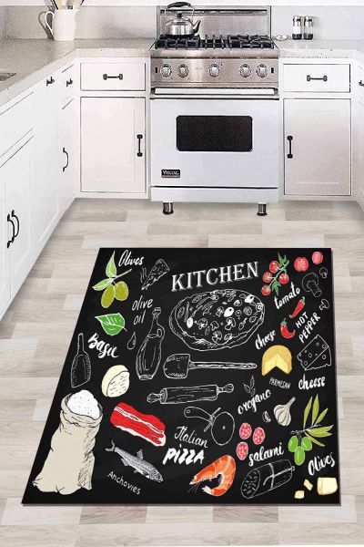 Birkilim Yıkanabilir İpeksi Kaymaz Taban Mutfak Halısı | MLN-IP-HT-681