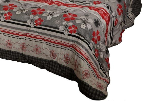 Ekvator Red Garden Lüks Çift Kişilik Yorgan | Beyaz | ED-7029