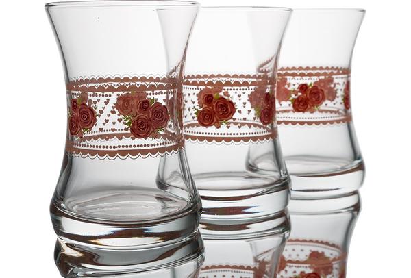 Lav Lora Çay Bardağı Seti 6 Adet | 155cc | Pembe