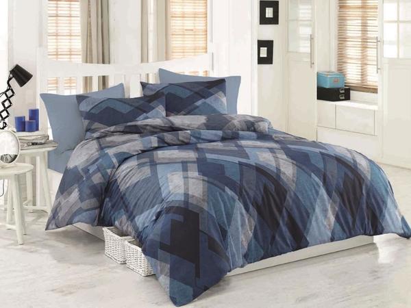 Mosaic Tek Kişilik Nevresim Takımı Mavi | Majoli