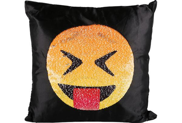 Dekonaz Dekoratif Pullu Yastık 40x40cm | Ağlayan Emoji | MTL-0016
