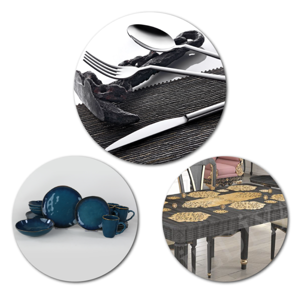 Dinnerware & Cutlery Set & Service Set Dowry Set | 3 Pieces