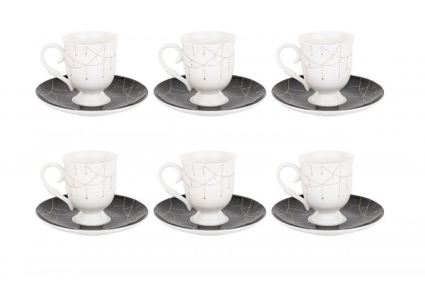 012-01-6 collier nouvel ensemble de tasses à café en os