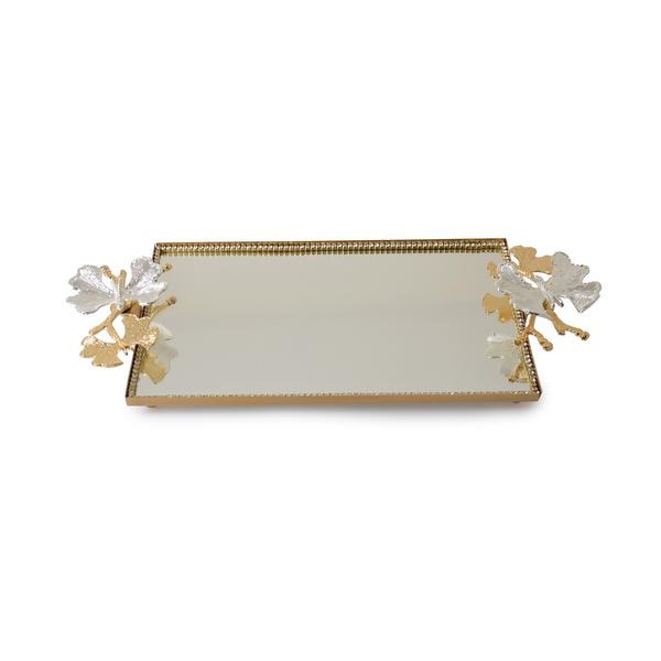 İpek Züccaciye | Altın Orta Boy Aynalı Tepsi