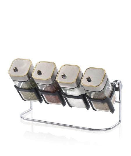 Acar Mutfak | Metal Standlı 4'lü Baharat Takımı