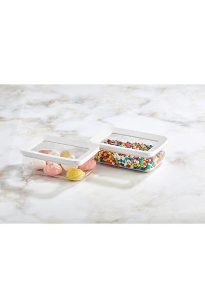 Vip Ahmet Dikdörtgen Şeffaf Saklama Kabı 2li Set | 2x600ml | VIPAHMET-VP-104