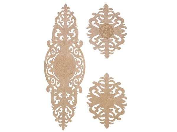 Roseart Kadife Salon Takımı 3 Parça Bej