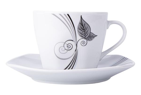 Bavary 6'lı Türk Kahve Fincan Seti Porselen 12 Parça | A12650