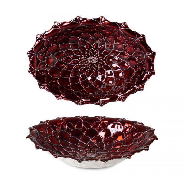 18825 شيخوخة صفيحة بيضاوية حمراء للشيخوخة | SILK-AKC915