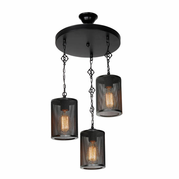 Nadra 3Lü Avize Siyah