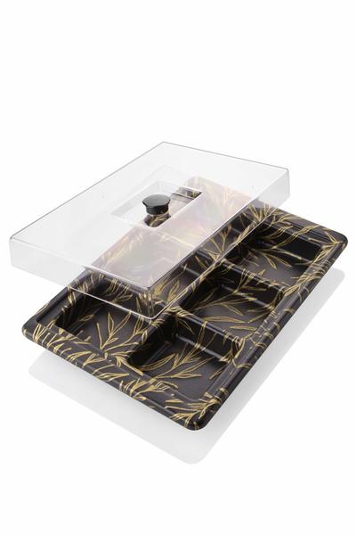 6 Part Acrylic Covered Breakfast Bowl