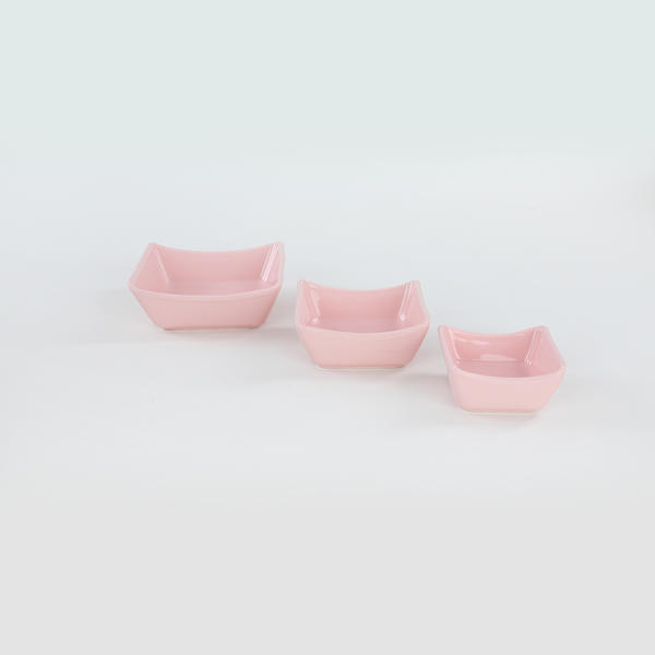 Keramika | 6 Adet Açık Pembe Sandal Çerezlik/Sosluk