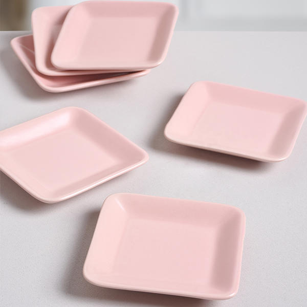 Mat Açık Pembe Plaza Çerezlik / Sosluk 11 Cm 6 Adet | Keramika