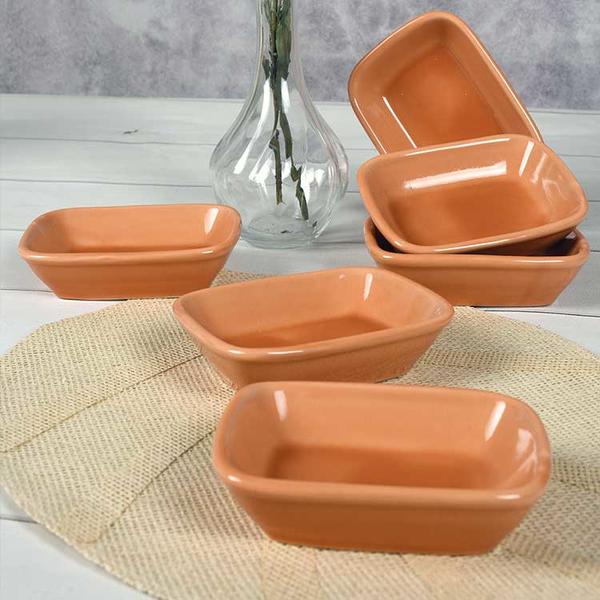 Keramika | 6 Adet Turuncu Çerezlik