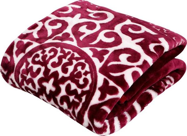 Schäfer Baby Kuscheldecke Wolldecke 100x140 cm Maroon 60401-D