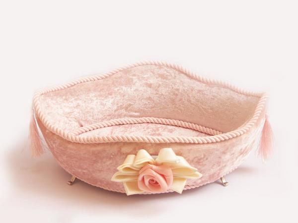 Pink Rose Püsküllü Gondol Lüx Havlu Sepeti Pudra