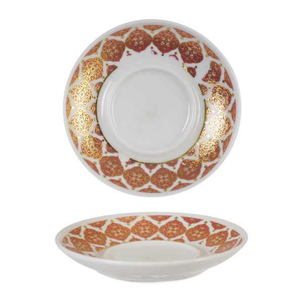 İpek | Hüsnü Ala Porselen Çay Tabağı | DOR-10