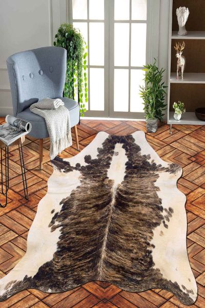 Birkilim Lazer Kesim Yıkanabilir İpeksi Kaymaz Taban Dekoratif Halı | MLN-IP-SD-056